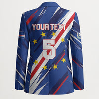 Custom World Football 2026 Cabo Verde Blazer Tubaroes Azuis Victory
