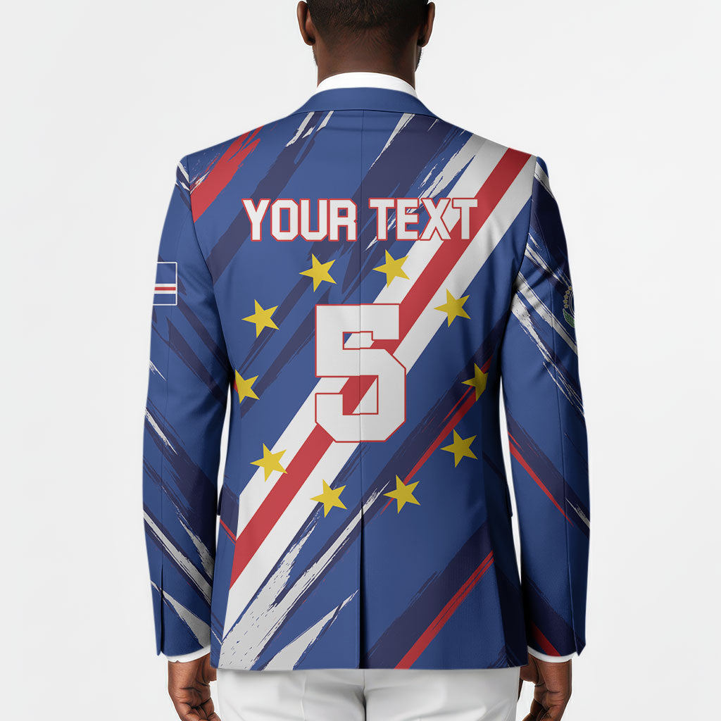 Custom World Football 2026 Cabo Verde Blazer Tubaroes Azuis Victory