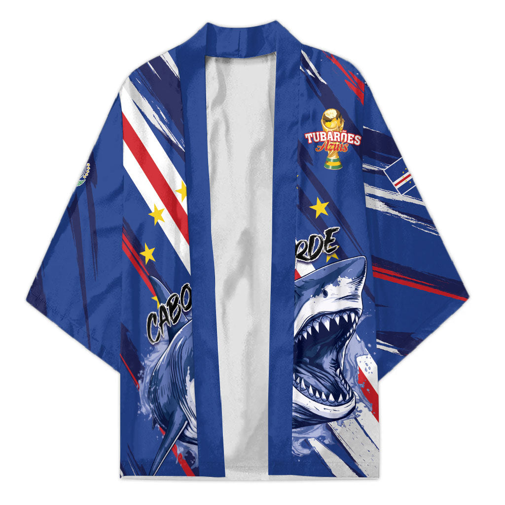 Custom World Football 2026 Cabo Verde Kimono Tubaroes Azuis Victory