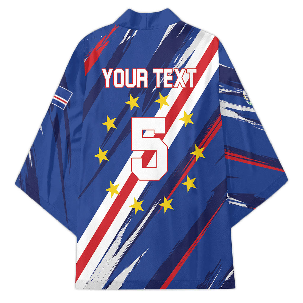 Custom World Football 2026 Cabo Verde Kimono Tubaroes Azuis Victory