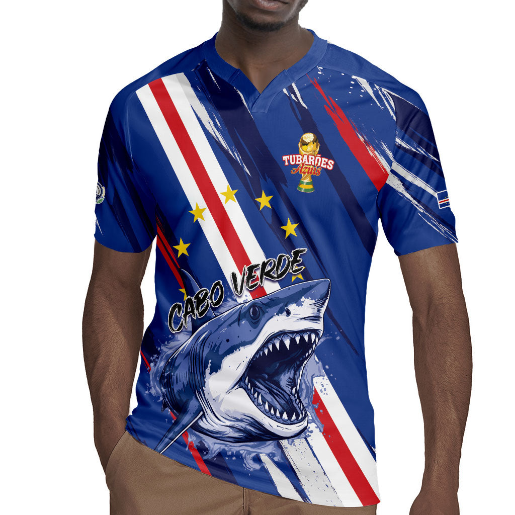 Custom World Football 2026 Cabo Verde Rugby Jersey Tubaroes Azuis Victory