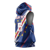 Custom World Football 2026 Cabo Verde Sleeveless Hoodie Tubaroes Azuis Victory