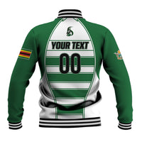Custom Zimbabwe Rugby 3rd Africa Cup Baseball Jacket The Sables Back-to-Back Champions
