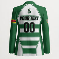 Custom Zimbabwe Rugby 3rd Africa Cup Blazer The Sables Back-to-Back Champions