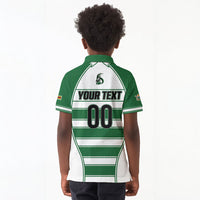 Custom Zimbabwe Rugby 3rd Africa Cup Kid Polo Shirt The Sables Back-to-Back Champions
