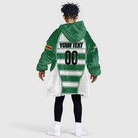 Custom Zimbabwe Rugby 3rd Africa Cup Kid Wearable Blanket Hoodie The Sables Back-to-Back Champions