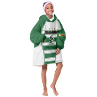 Custom Zimbabwe Rugby 3rd Africa Cup Kid Wearable Blanket Hoodie The Sables Back-to-Back Champions