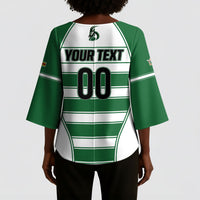 Custom Zimbabwe Rugby 3rd Africa Cup Kimono Sleeve Blouse The Sables Back-to-Back Champions