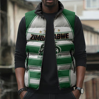 Custom Zimbabwe Rugby 3rd Africa Cup Sleeveless Puffer Jacket The Sables Back-to-Back Champions