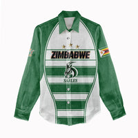 Custom Zimbabwe Rugby 3rd Africa Cup Women Casual Shirt The Sables Back-to-Back Champions