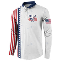 Personalized Soccer USA Est 1913 Button Sweatshirt Patriotic United States