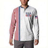 Personalized Soccer USA Est 1913 Button Sweatshirt Patriotic United States