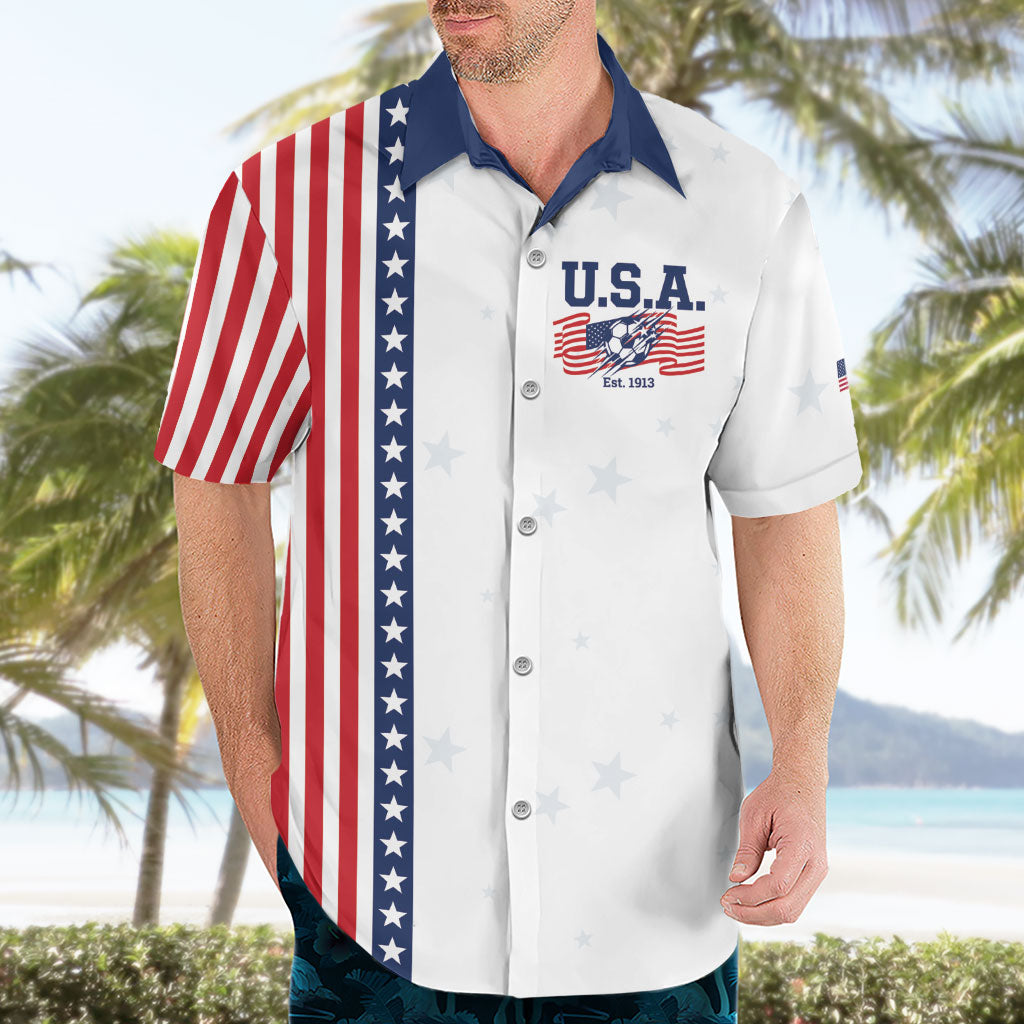Personalized Soccer USA Est 1913 Hawaiian Shirt Patriotic United States
