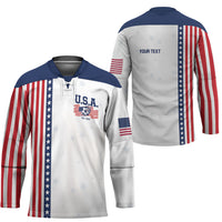 Personalized Soccer USA Est 1913 Hockey Jersey Patriotic United States