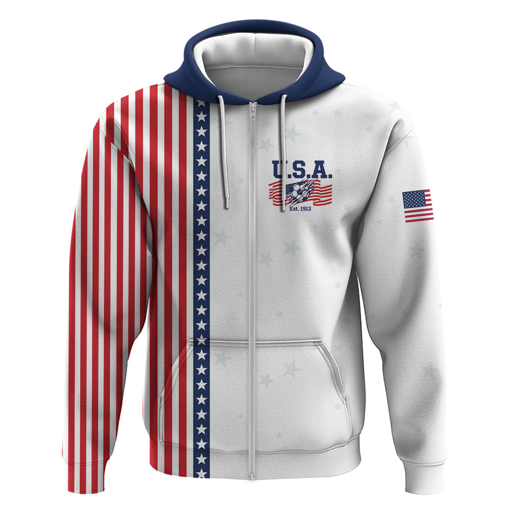 Personalized Soccer USA Est 1913 Hoodie Patriotic United States