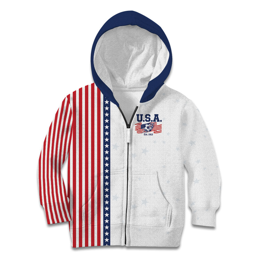 Personalized Soccer USA Est 1913 Kid Hoodie Patriotic United States