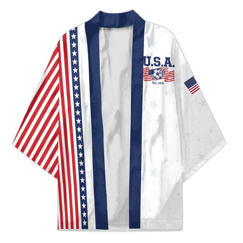 Personalized Soccer USA Est 1913 Kimono Patriotic United States