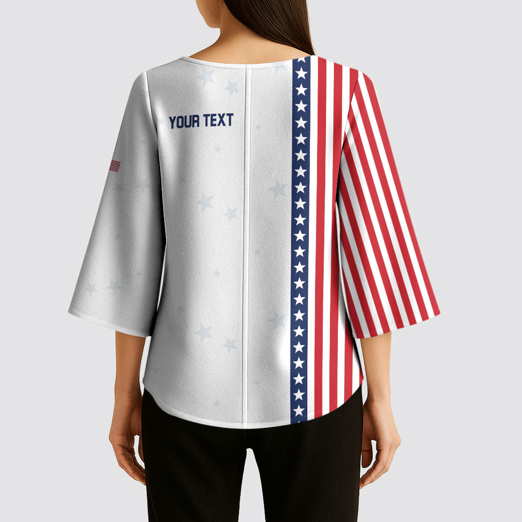 Personalized Soccer USA Est 1913 Kimono Sleeve Blouse Patriotic United States