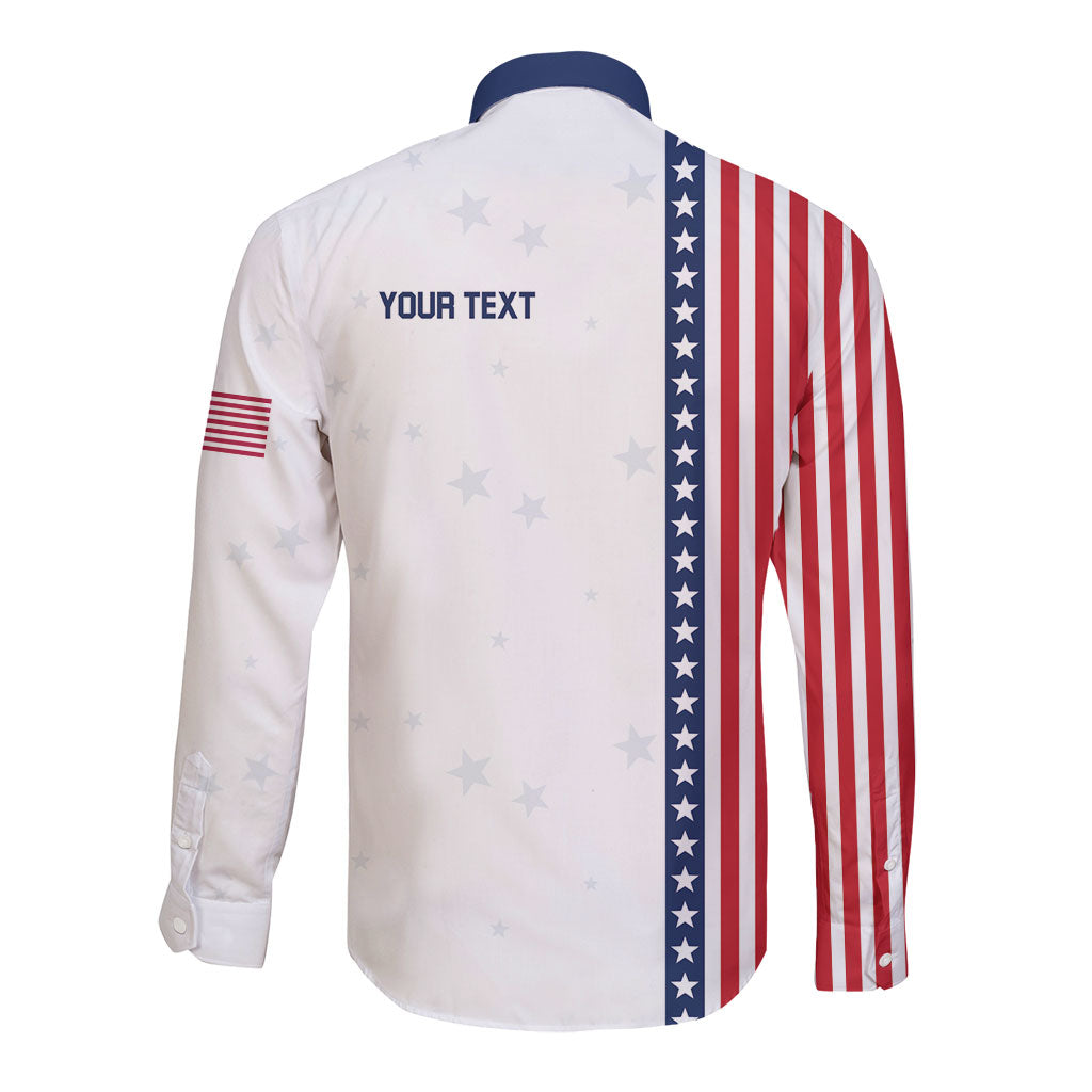 Personalized Soccer USA Est 1913 Long Sleeve Button Shirt Patriotic United States