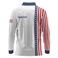 Personalized Soccer USA Est 1913 Long Sleeve Polo Shirt Patriotic United States
