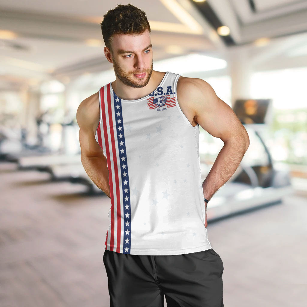 Personalized Soccer USA Est 1913 Men Tank Top Patriotic United States
