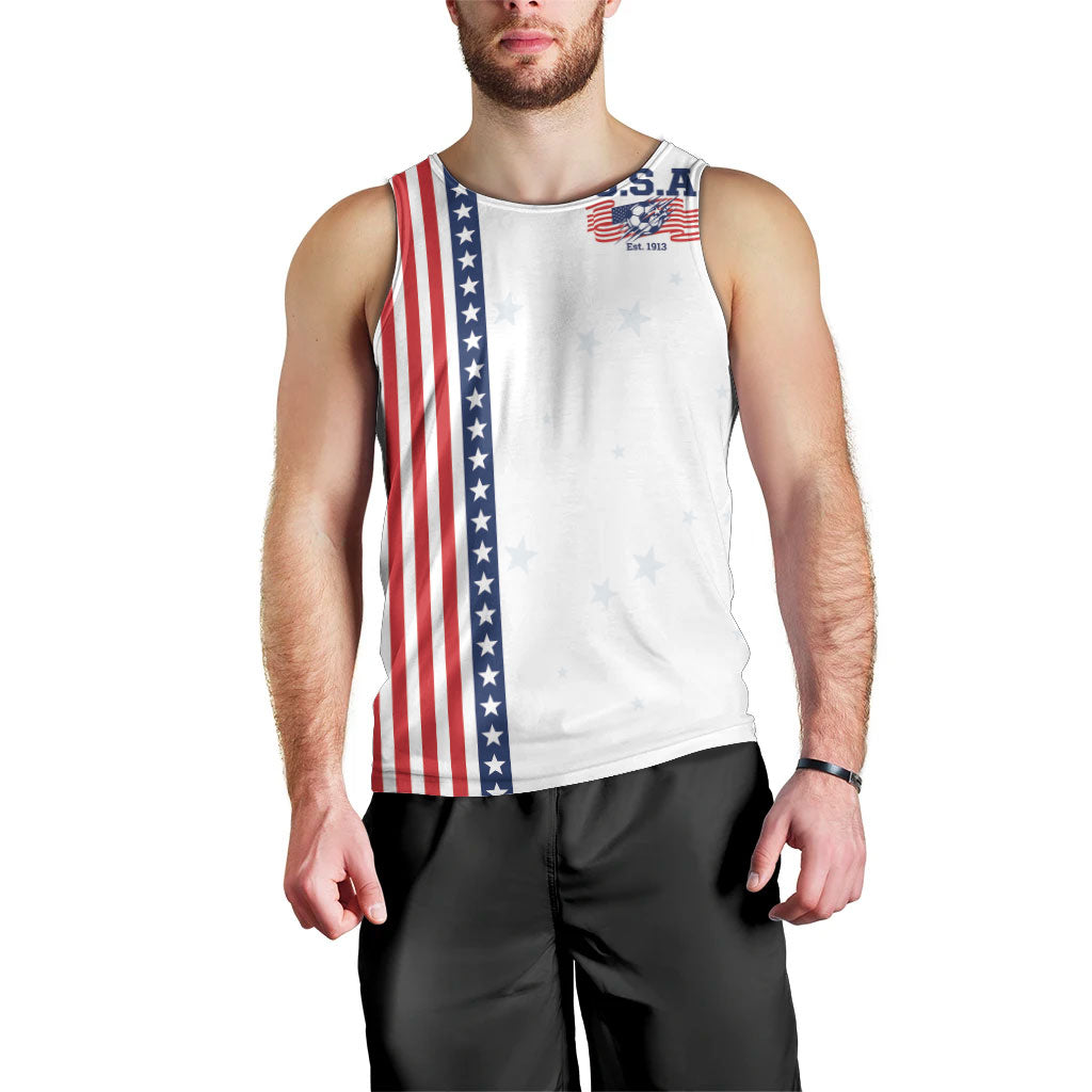 Personalized Soccer USA Est 1913 Men Tank Top Patriotic United States