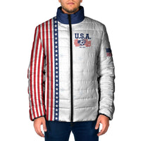 Personalized Soccer USA Est 1913 Padded Jacket Patriotic United States