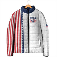 Personalized Soccer USA Est 1913 Padded Jacket Patriotic United States