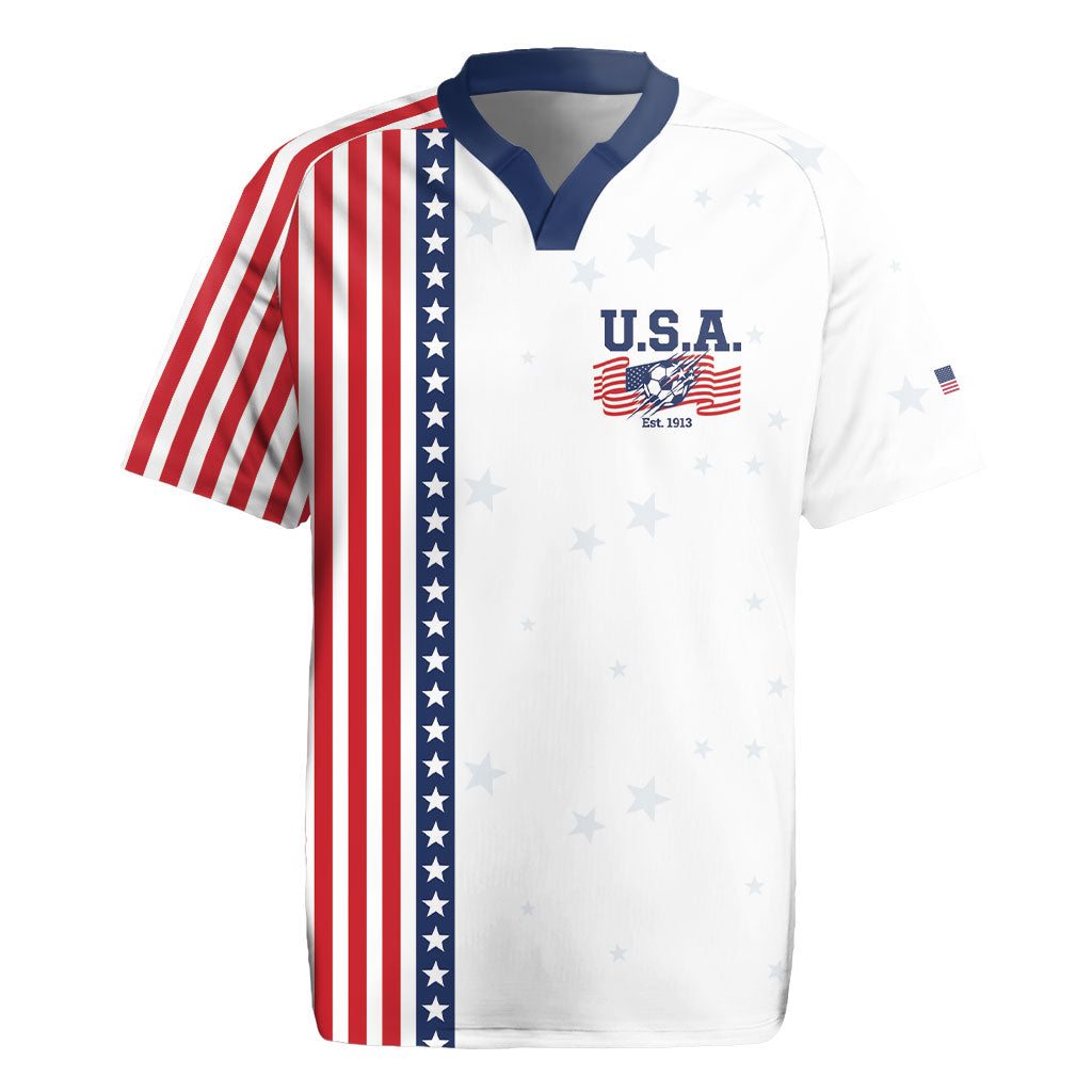Personalized Soccer USA Est 1913 Rugby Jersey Patriotic United States