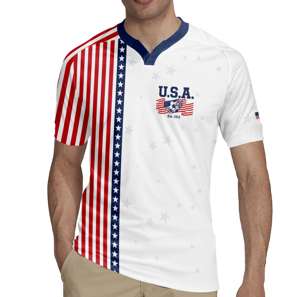 Personalized Soccer USA Est 1913 Rugby Jersey Patriotic United States