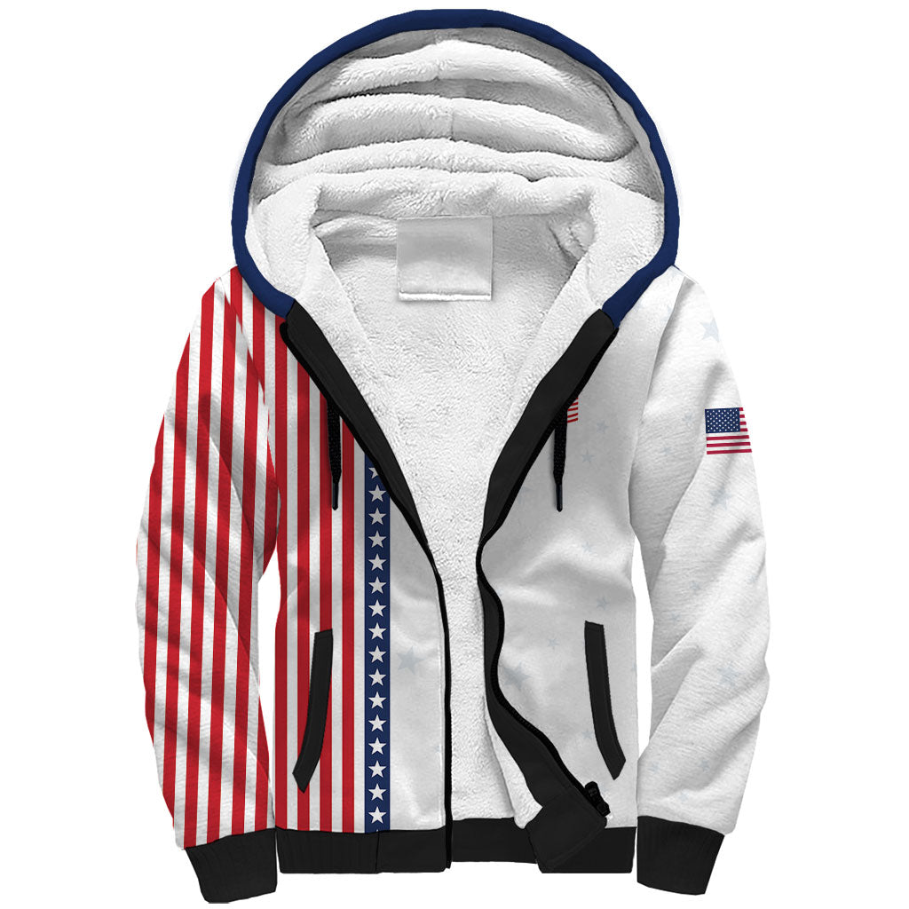 Personalized Soccer USA Est 1913 Sherpa Hoodie Patriotic United States