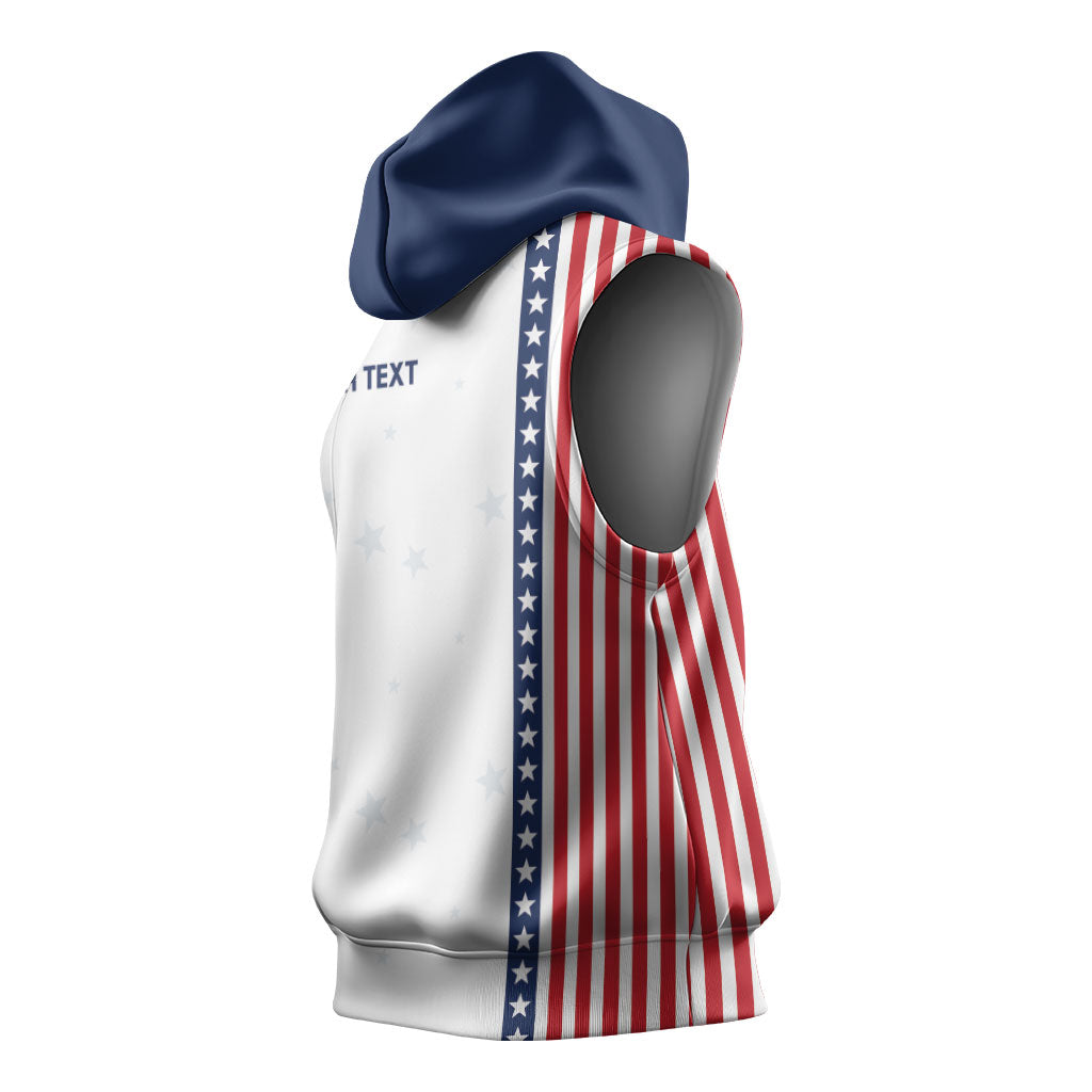 Personalized Soccer USA Est 1913 Sleeveless Hoodie Patriotic United States