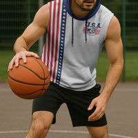 Personalized Soccer USA Est 1913 Sleeveless Hoodie Patriotic United States