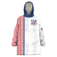 Personalized Soccer USA Est 1913 Wearable Blanket Hoodie Patriotic United States