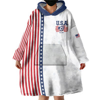 Personalized Soccer USA Est 1913 Wearable Blanket Hoodie Patriotic United States