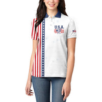 Personalized Soccer USA Est 1913 Women Polo Shirt Patriotic United States