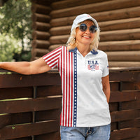 Personalized Soccer USA Est 1913 Women Polo Shirt Patriotic United States
