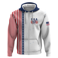Personalized Soccer USA Est 1913 Zip Hoodie Patriotic United States