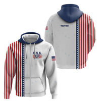 Personalized Soccer USA Est 1913 Zip Hoodie Patriotic United States