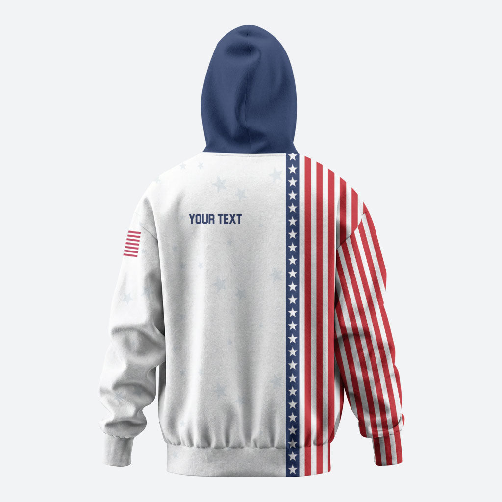 Personalized Soccer USA Est 1913 Zip Hoodie Patriotic United States