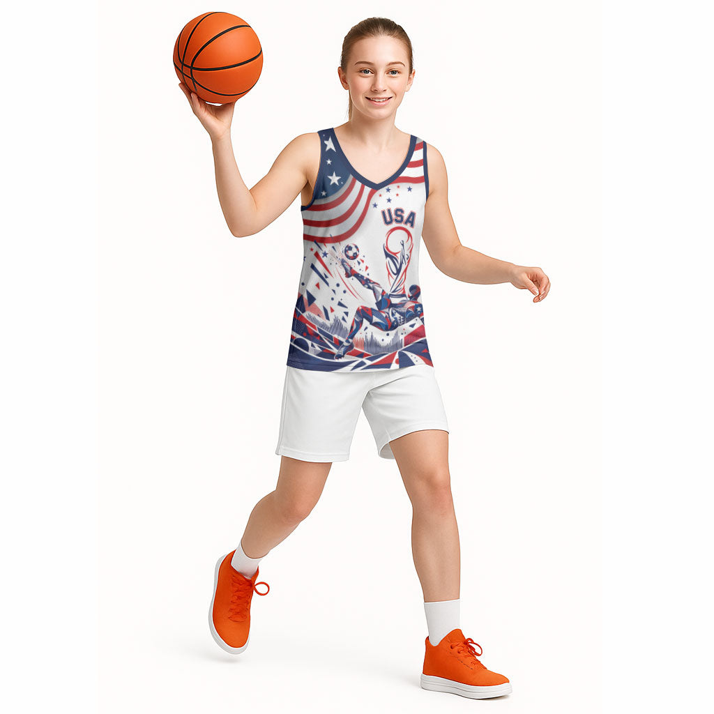 Personalized Soccer USA Basketball Jersey US Dynamic Stylized