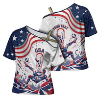Personalized Soccer USA Cross Shoulder Shirt US Dynamic Stylized
