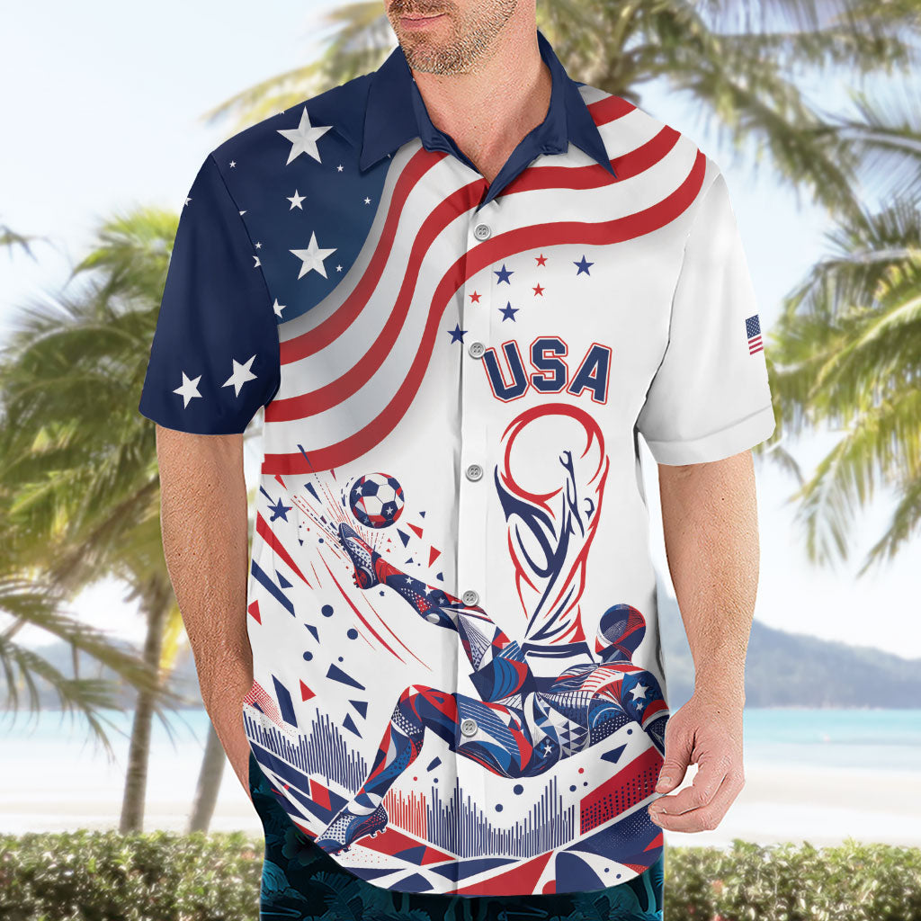 Personalized Soccer USA Hawaiian Shirt US Dynamic Stylized