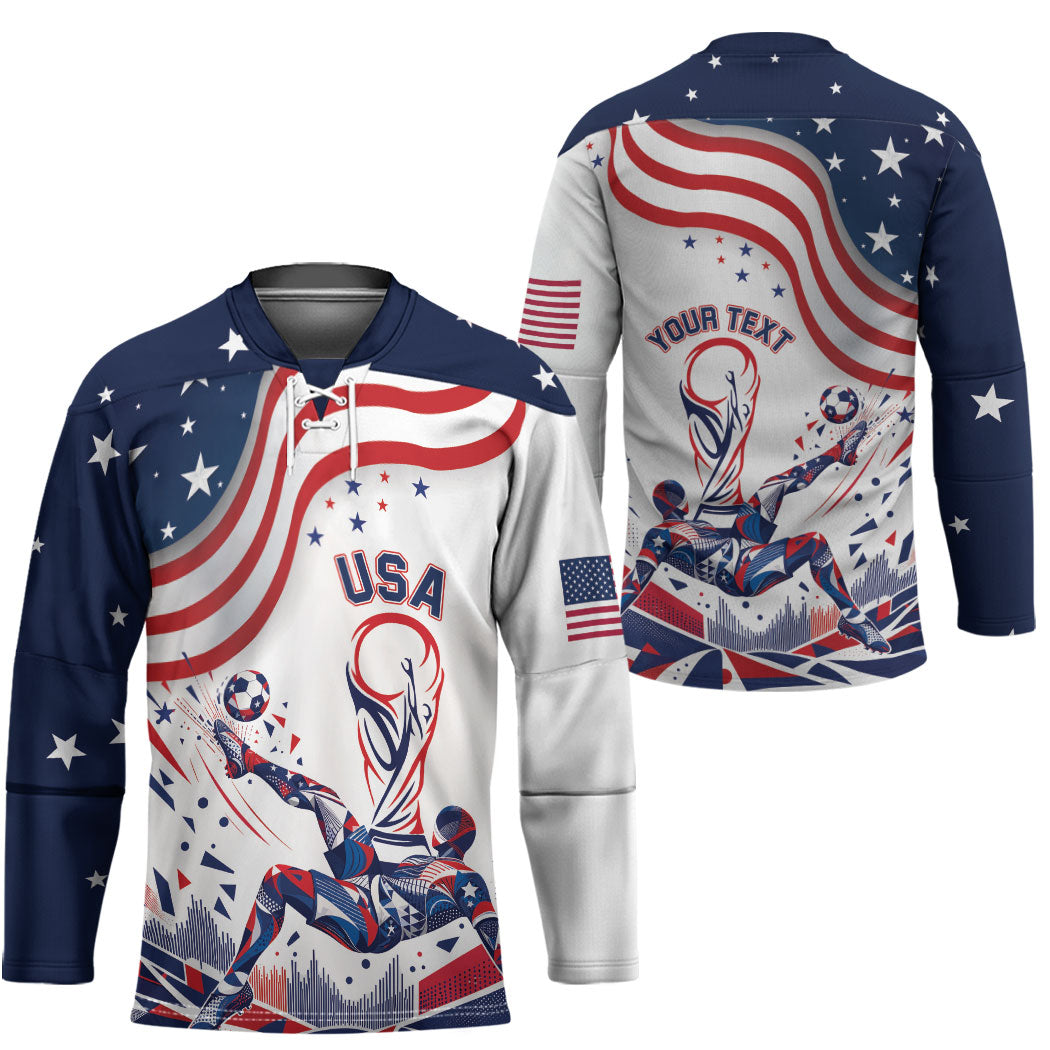Personalized Soccer USA Hockey Jersey US Dynamic Stylized