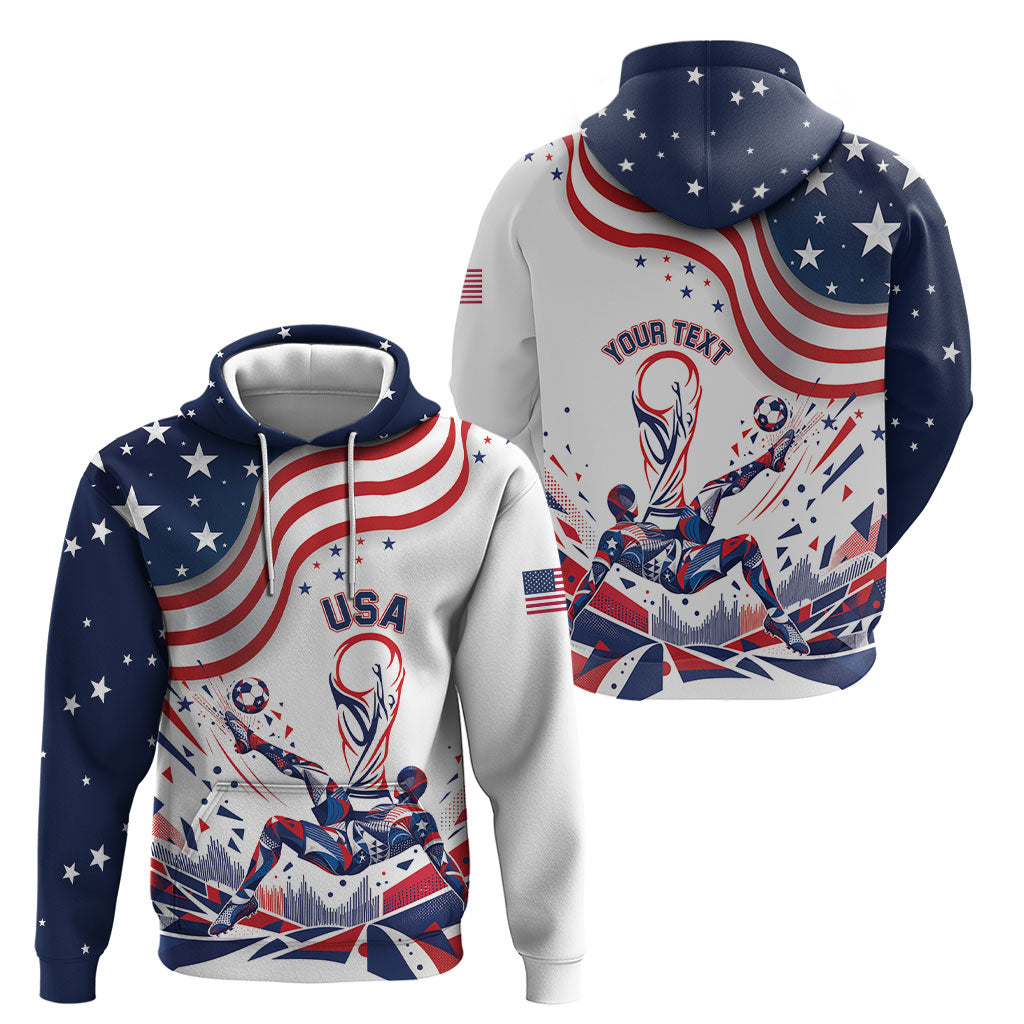 Personalized Soccer USA Hoodie US Dynamic Stylized