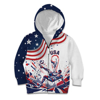 Personalized Soccer USA Kid Hoodie US Dynamic Stylized