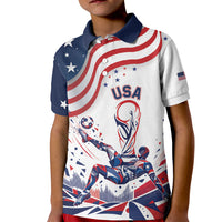 Personalized Soccer USA Kid Polo Shirt US Dynamic Stylized