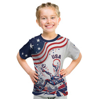 Personalized Soccer USA Kid T Shirt US Dynamic Stylized
