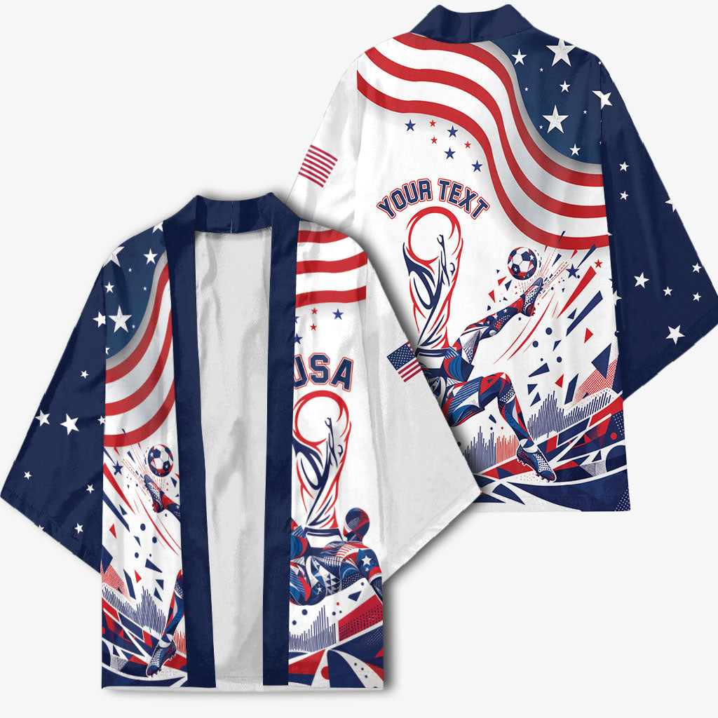 Personalized Soccer USA Kimono US Dynamic Stylized