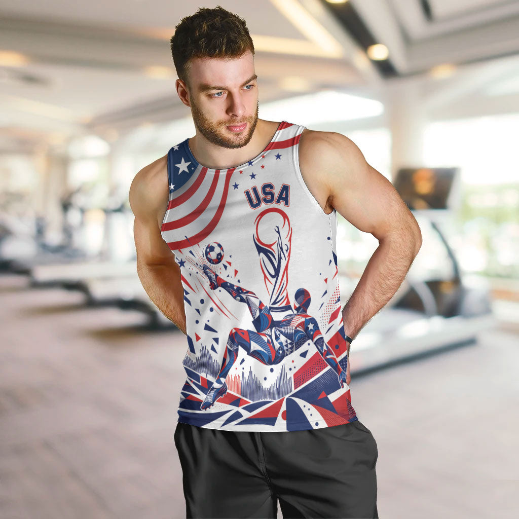 Personalized Soccer USA Men Tank Top US Dynamic Stylized